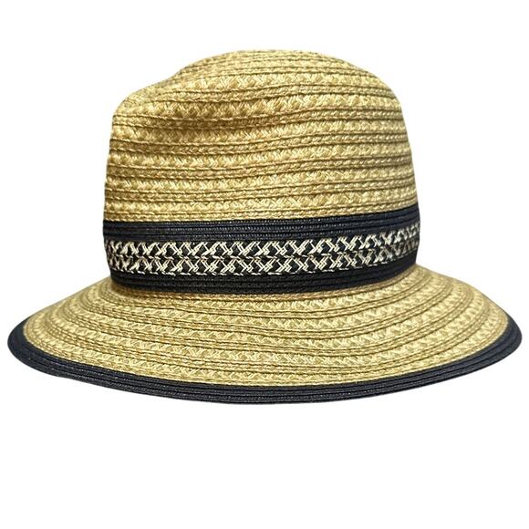 ERIC JAVITS Big Deal Squishee Woven Fedora Hat Sun UV UPF 50+ One Size - Picture 2 of 5